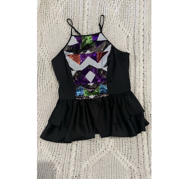 Bebe peplum sequined top - Picture 2 of 12